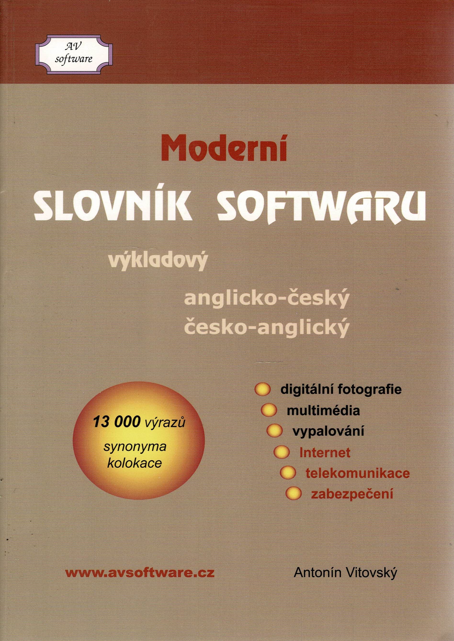 Vitovský, Antonín: Moderní slovník softwaru výkladový a-č a č-a