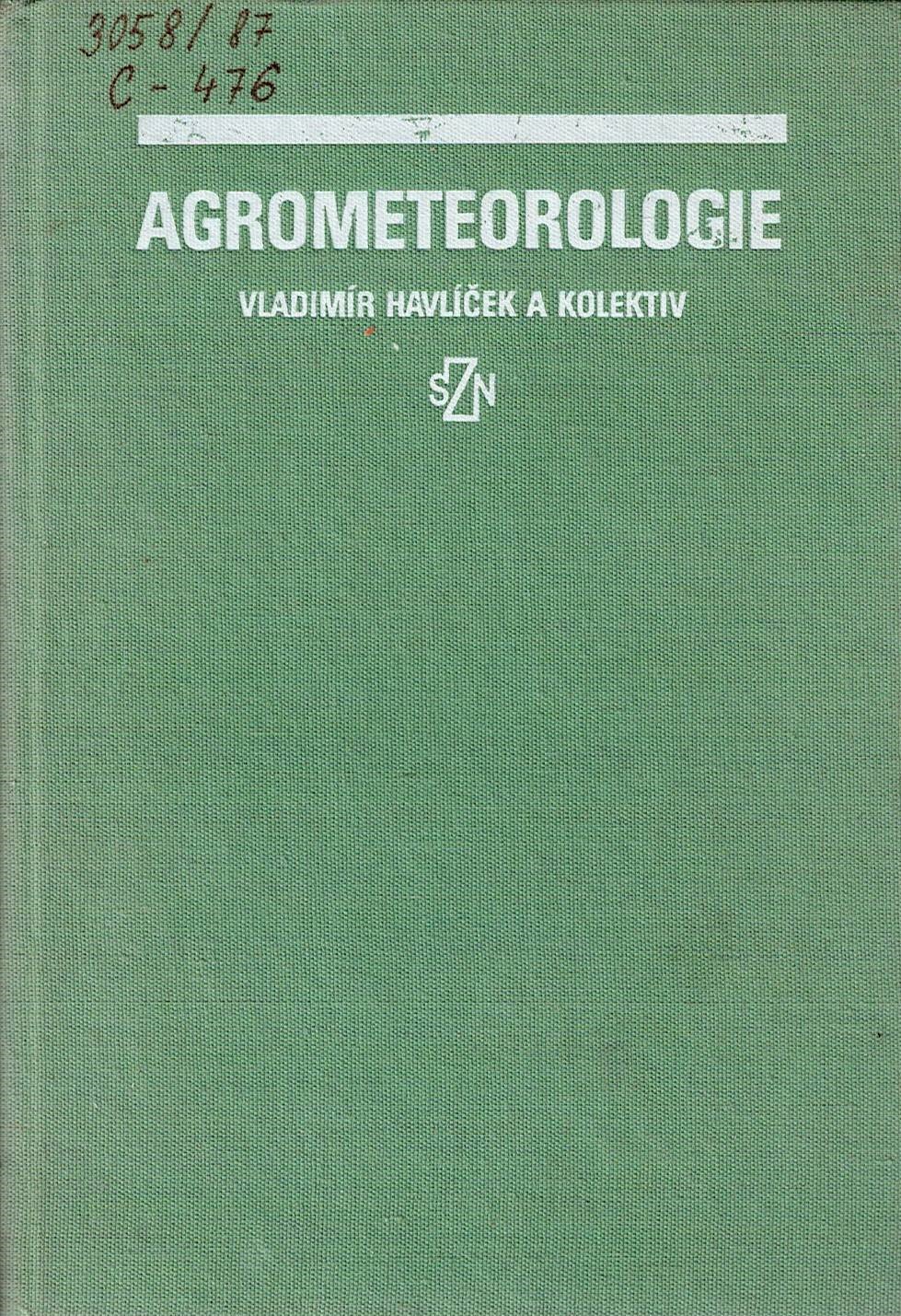 Havlíček Vladimír a kol.: Agrometeorologie