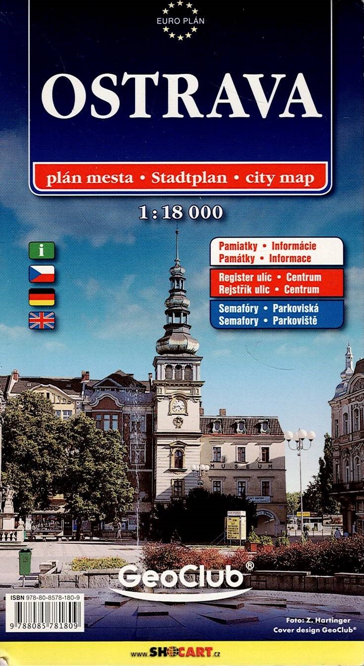 Ostrava - plán města 1:18 000