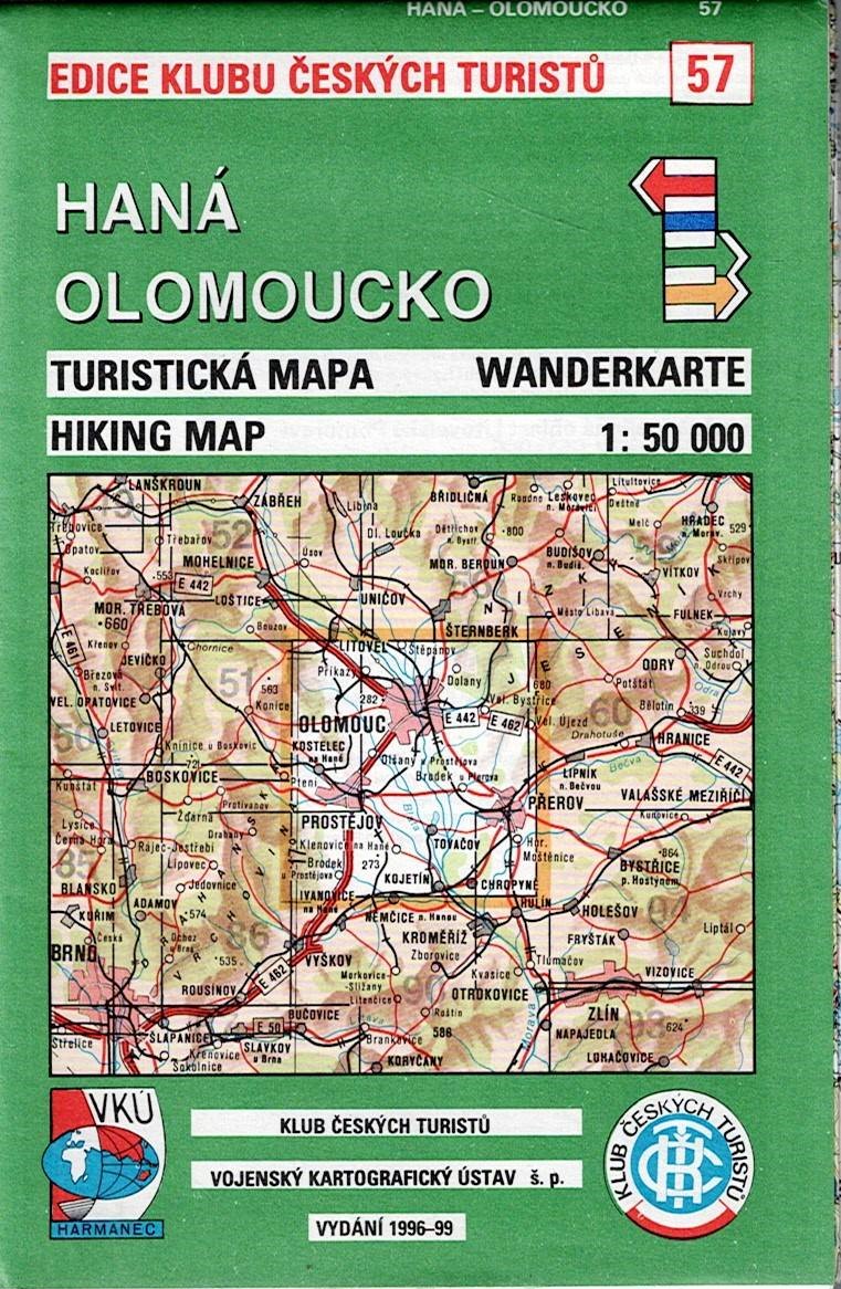 Turistická mapa - Haná, Olomoucko1:50 000
