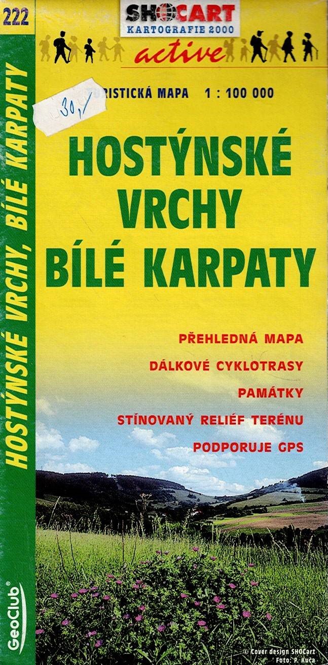 Turistická mapa - Hostýnské vrchy, Bílé Karpaty 1:100 000