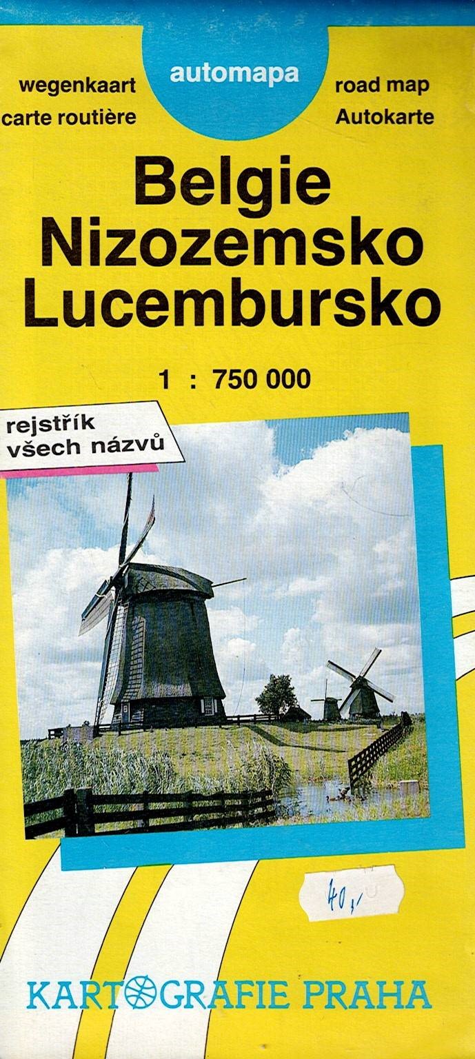 Automapa - Belgie, Nizozemsko, Lucembursko 1:750 000