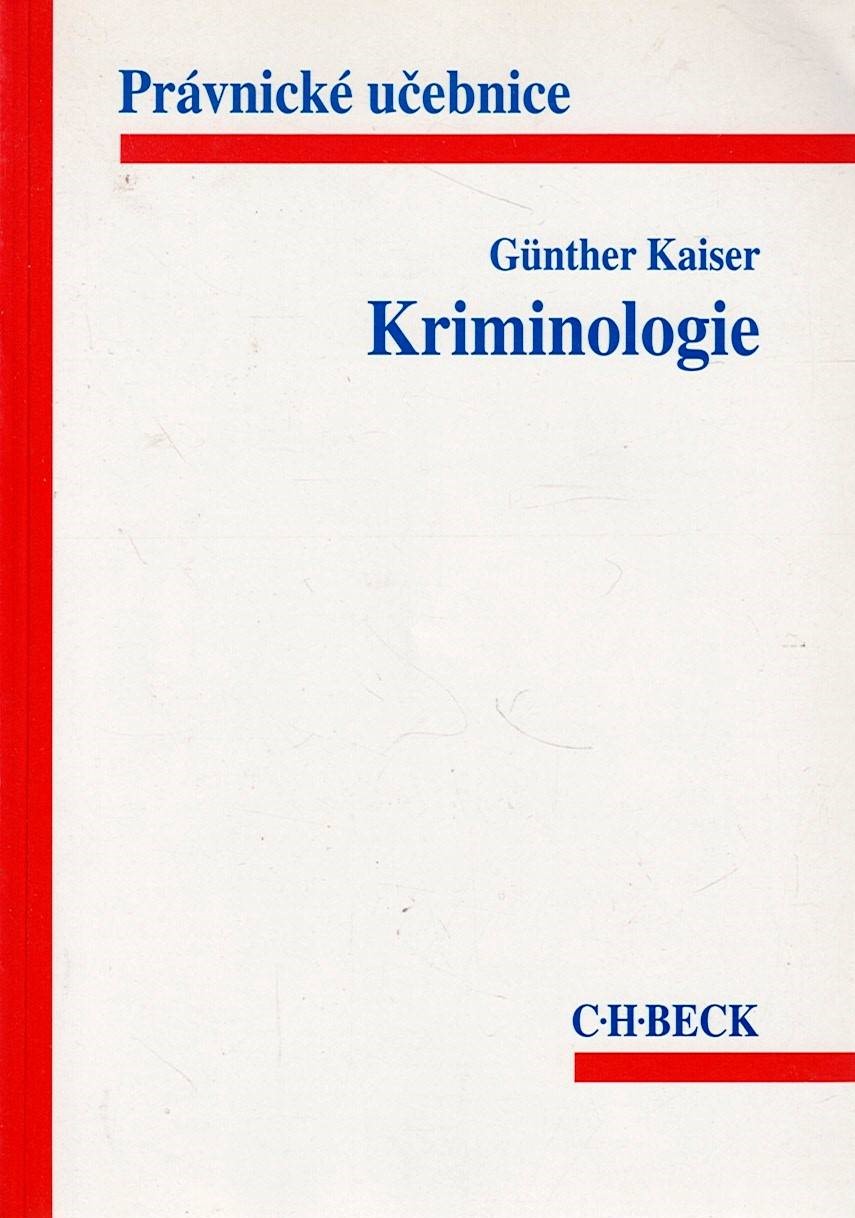 Kaiser Günther: Krimiologie
