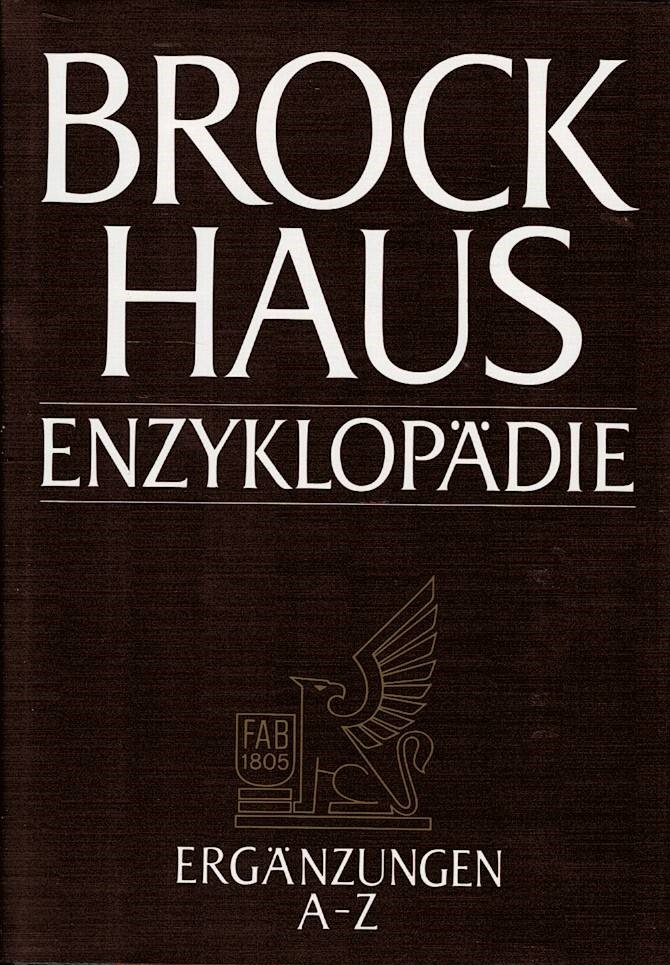 Brockhaus Enzyklopädie 30 - Ergänzungen A-Z