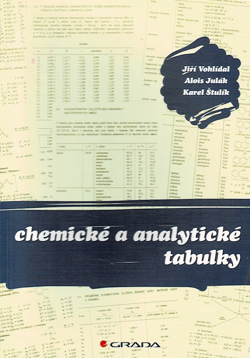 Vohlídal, J., Julák, A., Štulík, K.: Chemické a analytické tabulky