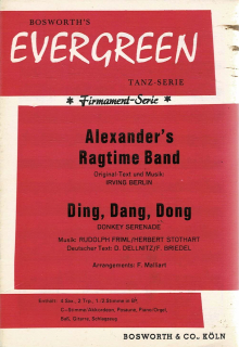 Berlin Irving/Friml, Stothart: Alexander’s Ragtime Band/Ding, Dang, Dong