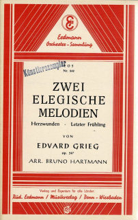 Grieg Edvard: Zwei elegische Melodien