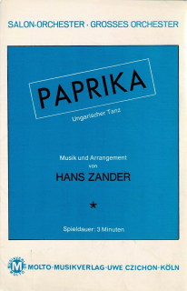 Zander Hans: Paprika - Ungarischer Tanz