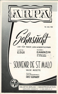 Harazim, Dux/Gerhardt Fritz: Sehnsucht/Souvenir de St. Malo