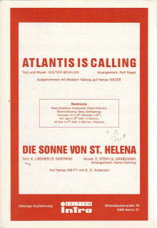 Bohlen Dieter/Stein, Grabowski: Atlantis is calling/Die Sonne von St. Helena