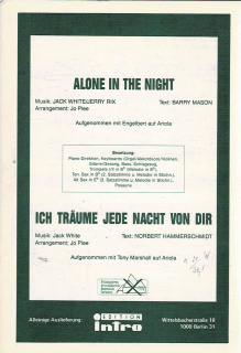 White, Rix/Jack White: Alone in the Night/Ich träume jede Nacht von dir
