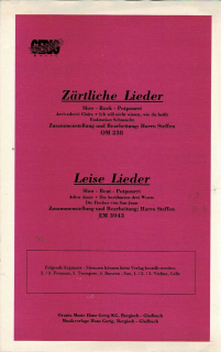 Steffen Harro (bearb.): Zärtliche Lieder/Leise Lieder