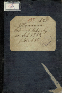 Moravan. Kalendář na rok přestupný 1860